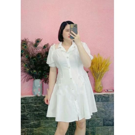 ĐẦM DỰ TIỆC BIG SIZE KHOÉT VAI SANG CHẢNH