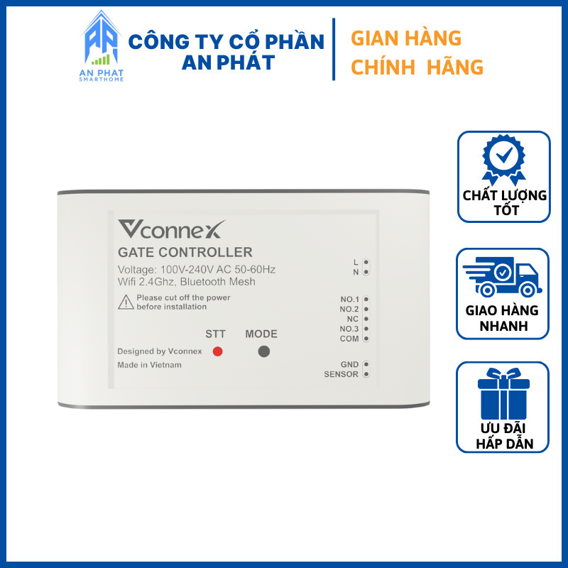 Bộ Điều Khiển Cửa Cổng Thông Minh Vconnex