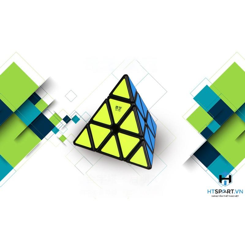 RuBik 3x3 Kim Tự Tháp, Rubik Viền Đen Tam Giác 3 Tầng, Thách Thức Độ Khó Cao Cấp