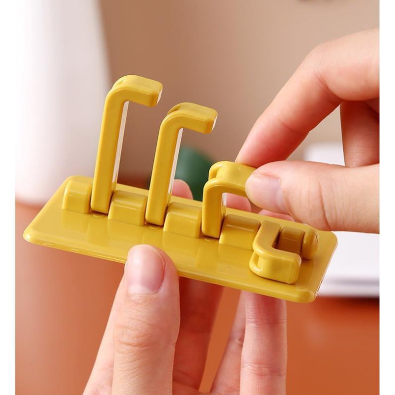Móc Treo 4 Nhánh Xoay 180 Độ Hình Xylophone Dán Tường Treo Đồ Dùng