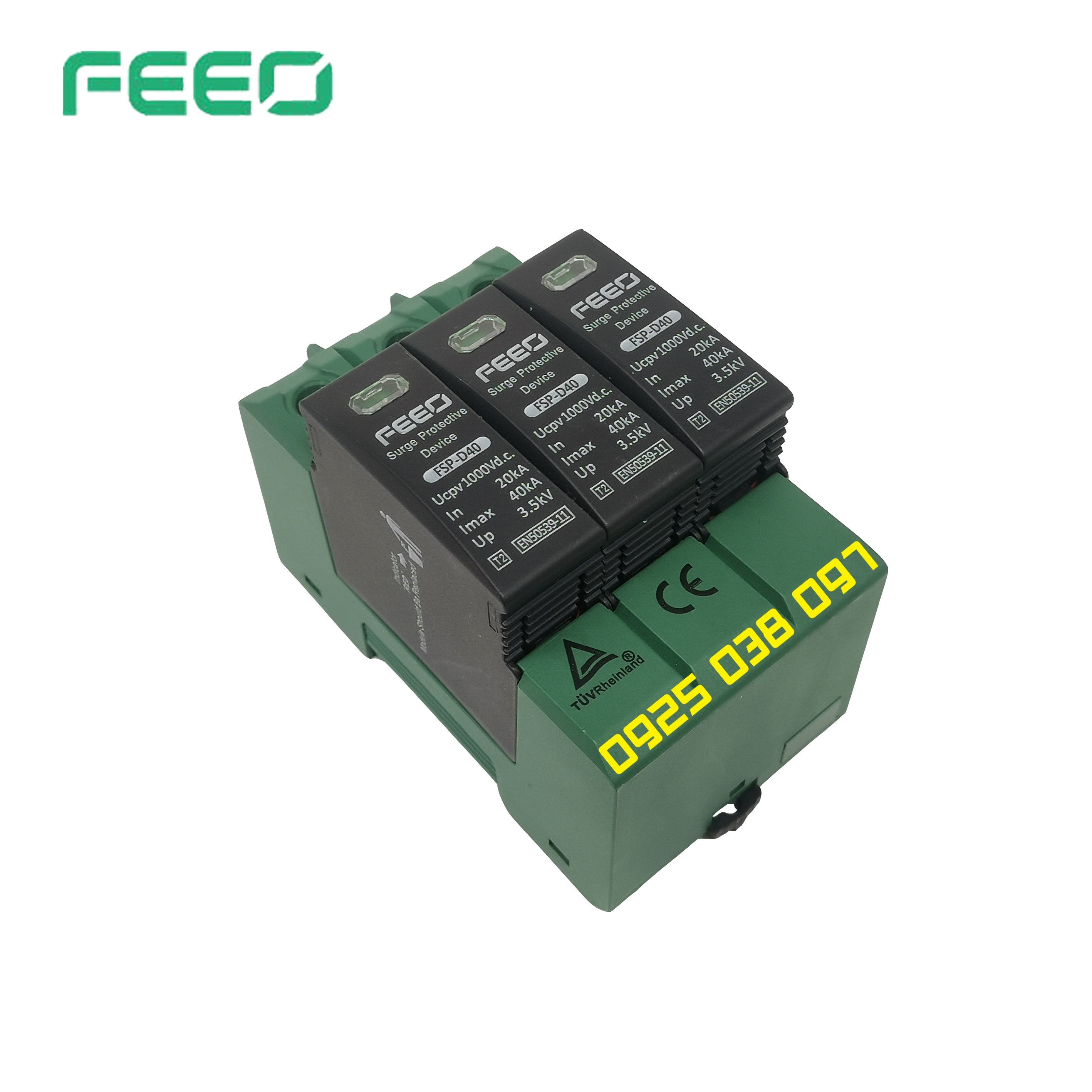 Chống sét DC 1000V 40kA FSP-D40 Feeo, chống sét lan truyền DC chất lượng cao