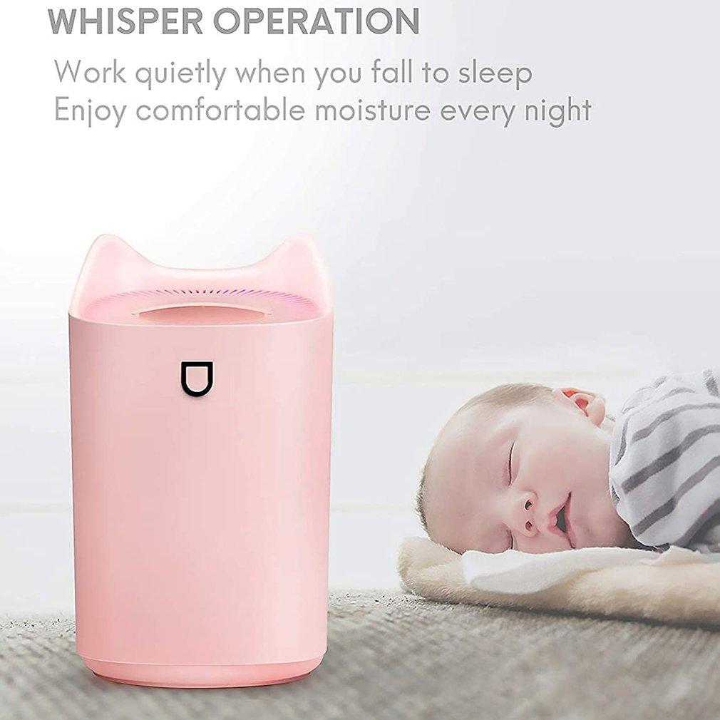 3L Máy Tạo Độ Ẩm Không Khí Tinh Dầu Hương Thơm Khuếch Tán Đôi Đầu Phun Bằng Coloful LED Siêu Âm Ẩm Khuếch Tán Hương Thơm