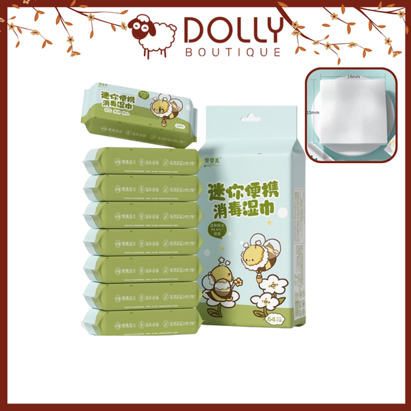 Khăn Ướt Super Mini JIANHE Baby Wipes Tiện Lợi, Dễ Thương Hình Con Ong