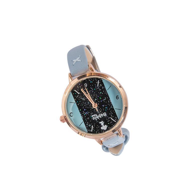 Vận Chuyển Nhanh Chóng Bán Phong Cách Hàn Quốc Thời Trang Tinh Tế Đồng Hồ Cặp Đôi Sinh Viên Thường Ngày Thời Gian Bong Bóng Nữ Dây Đeo Lịch Đồng Hồ Thạch Anh Chống Thấm Nước