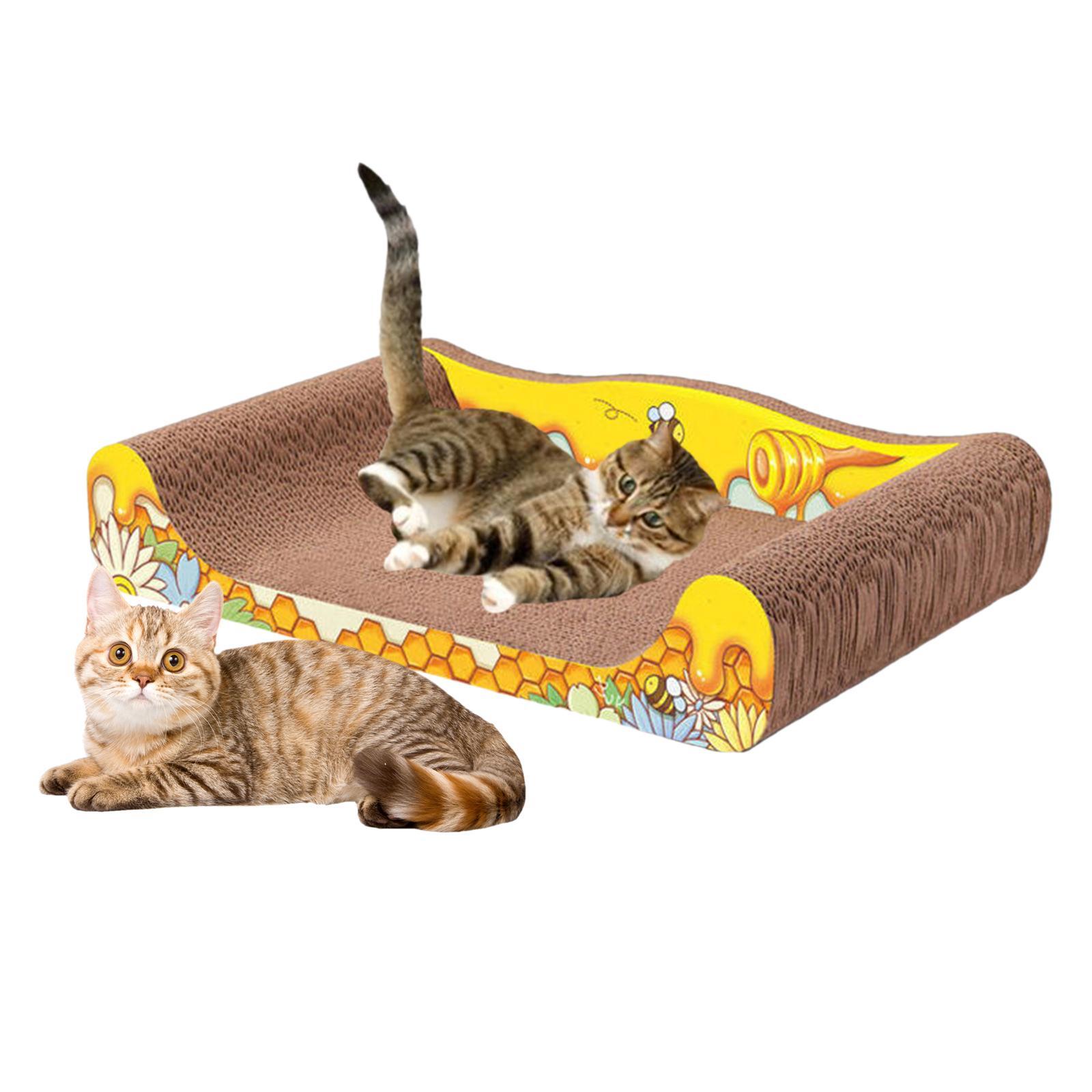 Corrugated Scratch Pads Scratching Lounge Bed Scratching Toy, Sofa Cat Scratcher Cat Scratcher Cardboard for Furniture Protection Scratching