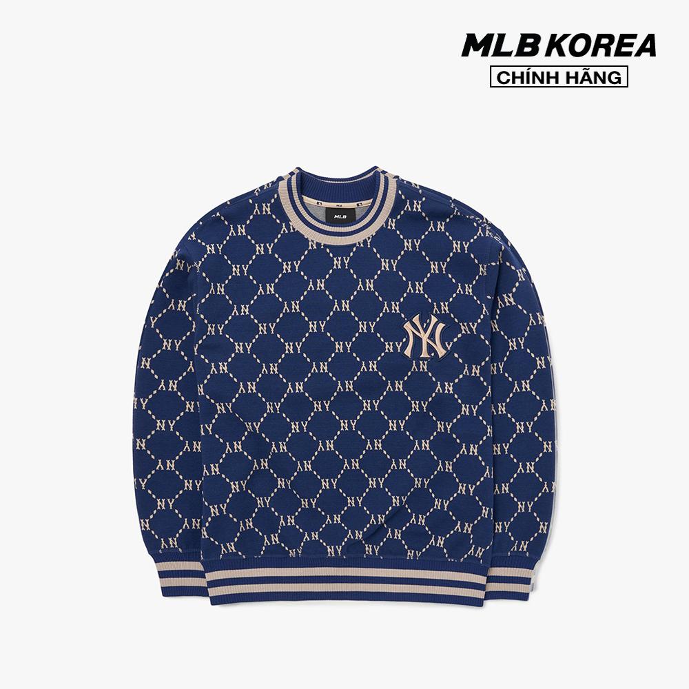 Áo Sweater tay dài MLB Xám  Sốp Phô Mai