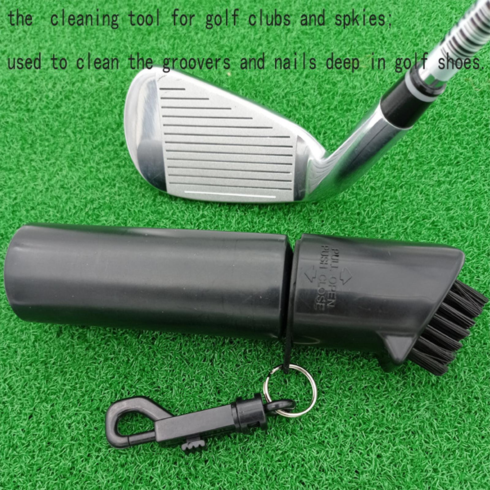 Golf Cleaning Brush Golf Club Brush Cleaner with Water Bottle Portable Golf Club Groove Cleaner for Men Women Golfer Gift