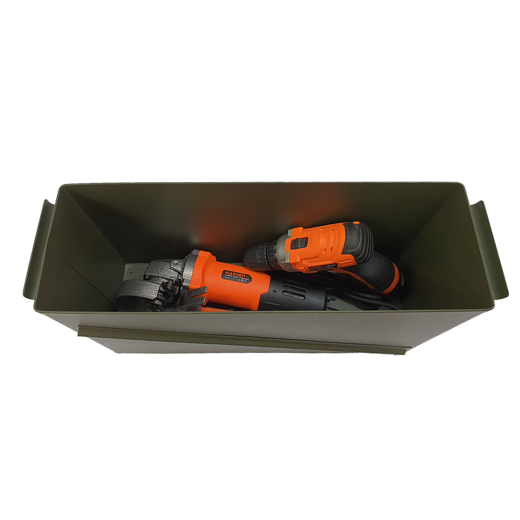 Hộp Đựng Dụng Cụ 11 Lít, Hộp Đựng Đồ Nghề Đa Năng Thép Cao Cấp - Quai Xách, Tuổi Thọ Cao, Không Ghỉ, Không Công Vênh Lớn, Sơn Tĩnh Điện Hạn Chế Trầy Xước, Chống Ăn Mòn - 46x16x26cm