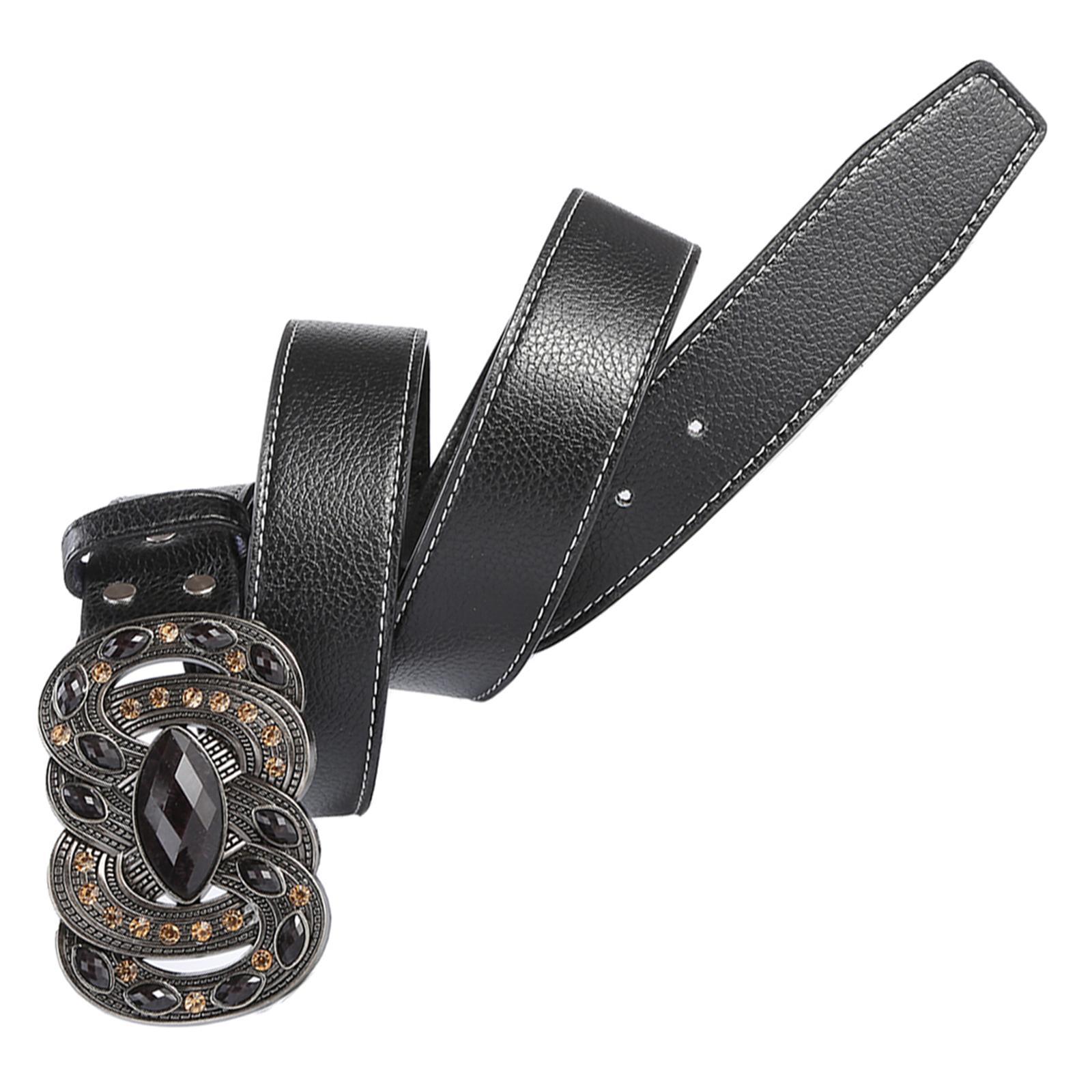 Classic Mens Leather Belt Western Cowboy Belt Work Business Dress Belt Clothes Accessories