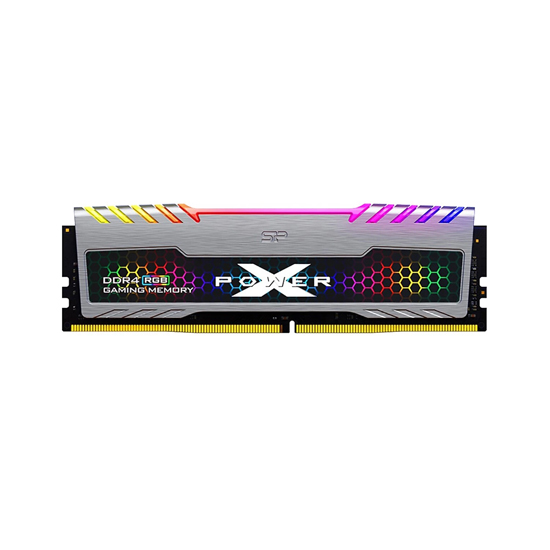 Bộ nhớ RAM PC Silicon Power DDR4 8GB/ 16GB 3200MHz có Tản nhiệt LED RGB - Hàng Chính Hãng