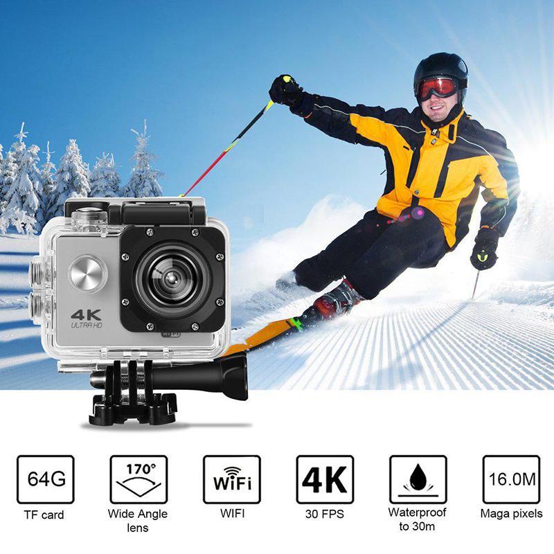 Máy ảnh hành động 4K H9R / H9 Ultra HD 30M Trò chơi không thấm nước 2.0 'Máy ảnh thể thao 1080p Camera Extreme