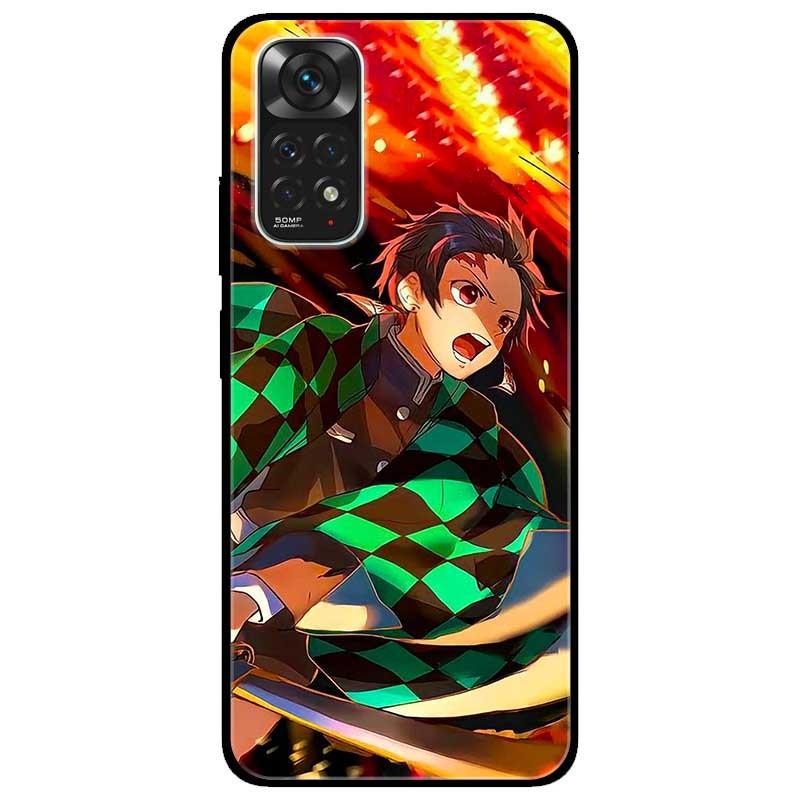Ốp lưng dành cho Xiaomi Redmi Note 11 4G mẫu Anime Áo Sọc Xanh