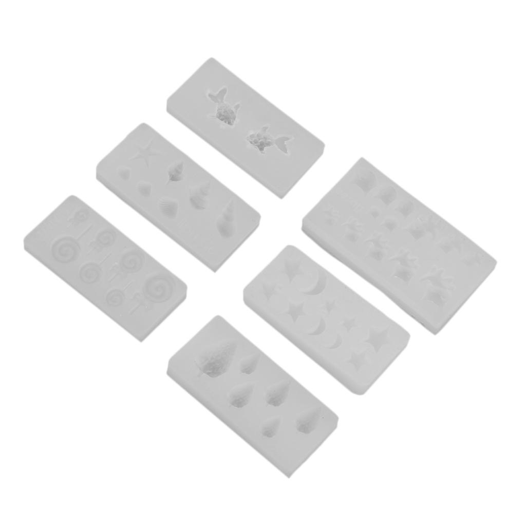 6 3D Khuôn Silicon Cho Móng Tay Nghệ Thuật Trang Trí, Trang Sức Phát Hiện Phụ Kiện Tự Làm Đồ Thủ Công, tải Trọ