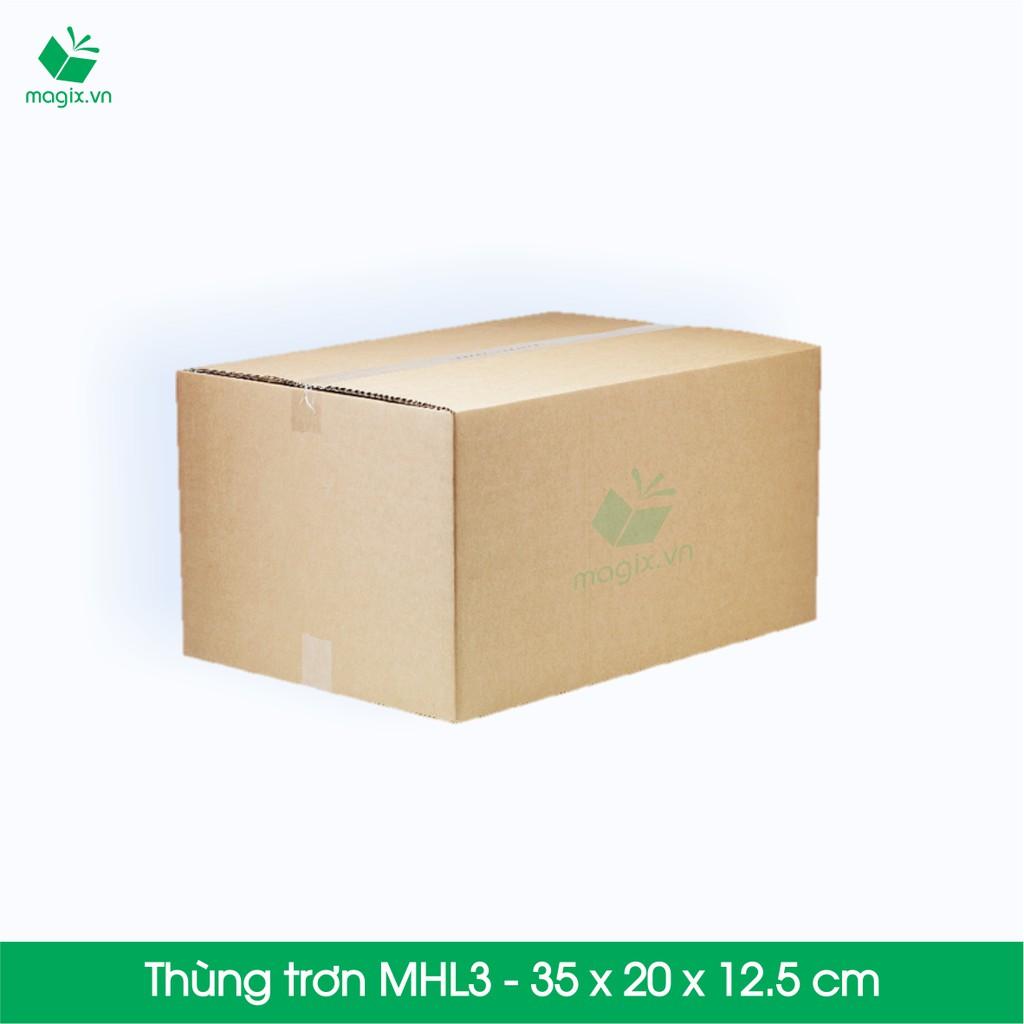 MHL3 - 35 x 20 x 12,5 cm - 10 Thùng hộp carton trơn