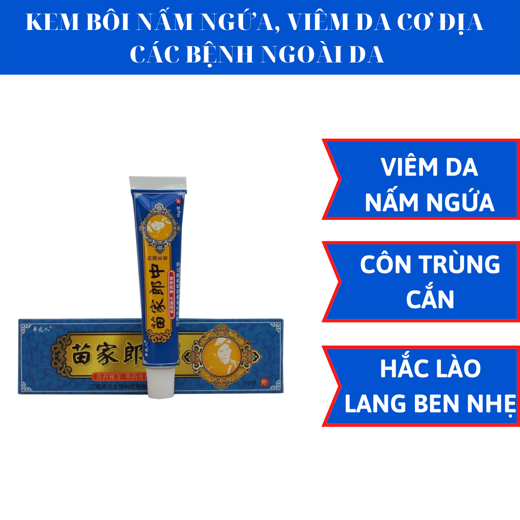 Kem bôi nấm ngứa, tổ đỉa, hắc lào, lang ben, vảy nến, á sừng