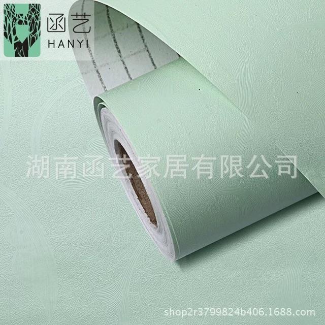 10 m giấy dán tường màu vân hoa nổi keo sẵn khổ 45 cm