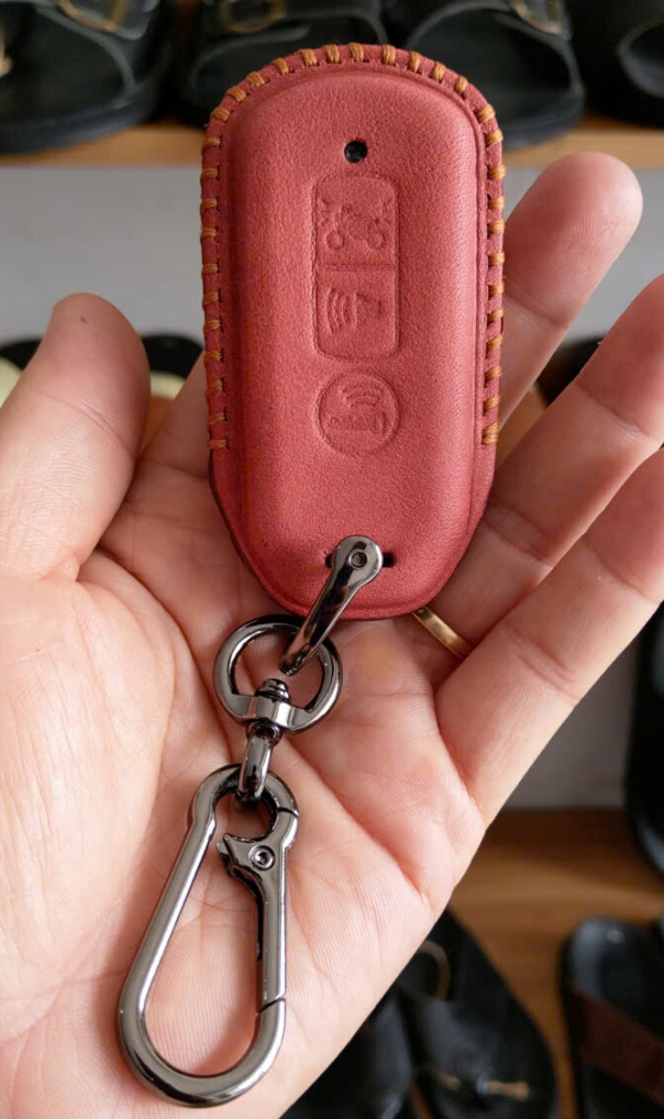 Bao Da Chìa Khóa Xe Máy Honda SH / SH mode / PCX Da Bò Thật May Thủ Công Bền Đẹp - hàng chính hãng