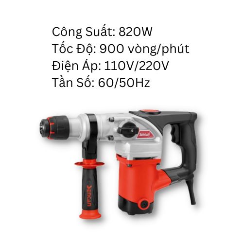 Máy khoan bê tông 2 chức năng 26mm Sencan 722609S