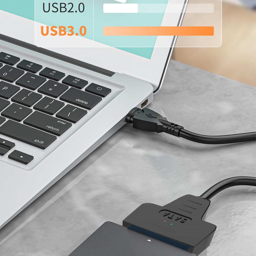Cáp SATA đến USB 3.0 Type-C lên đến 6 Gbps cho ổ cứng HDD ngoài 2,5 inch