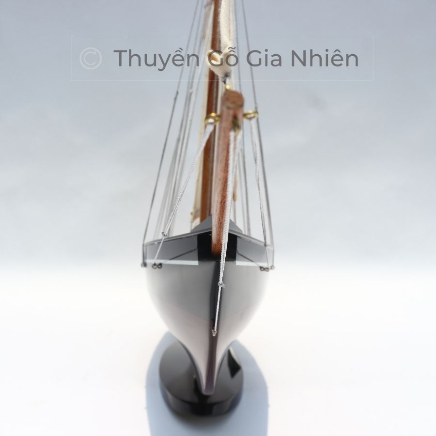 Mô Hình Thuyền Gỗ Phong Thủy Dạng Thuyền Buồm AMERICA PAINTED Chính Hãng Hàng Xuất Khẩu Chất Lượng Cao