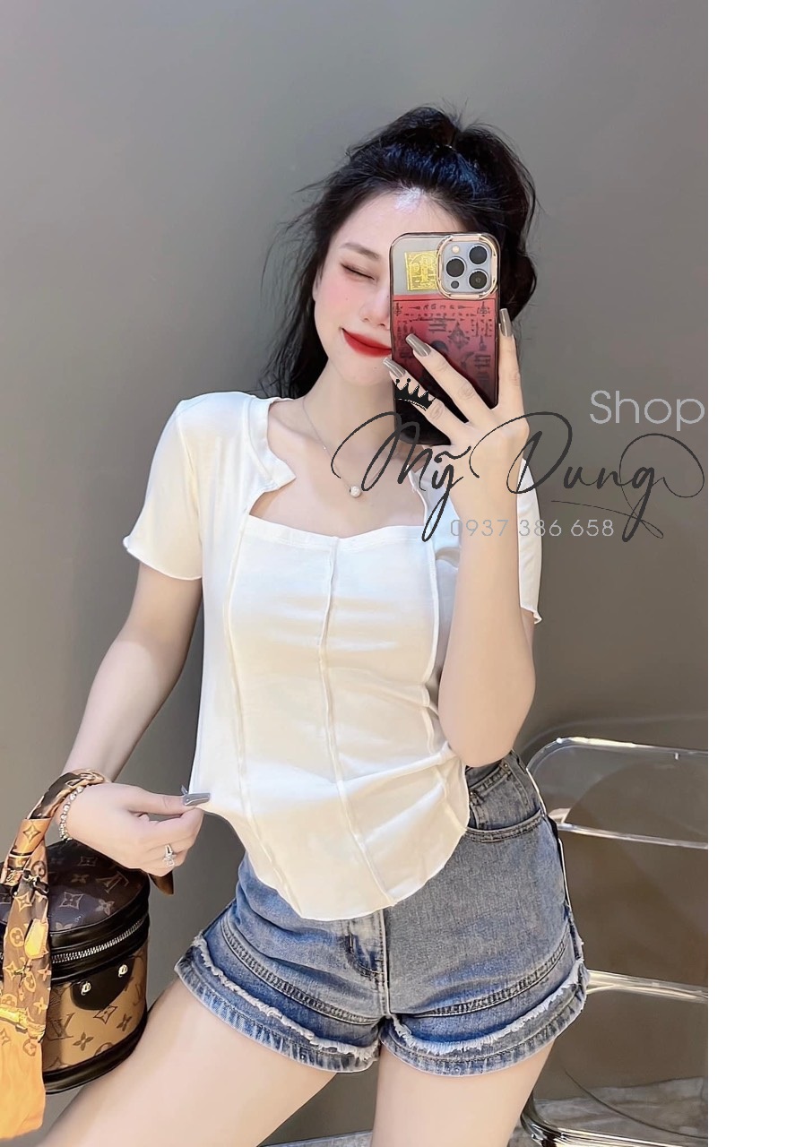 AI MUỐN TÔN DÁNG, TÔN DA MÀ ĐƠN GIÃN THÌ HỐT NGAY E ÁO THUN BODY CỔ CÁCH ĐIỆU , NHẤN EO, CHẤT THUN 100% COTTON , HÀNG NHẬP LOẠI 1