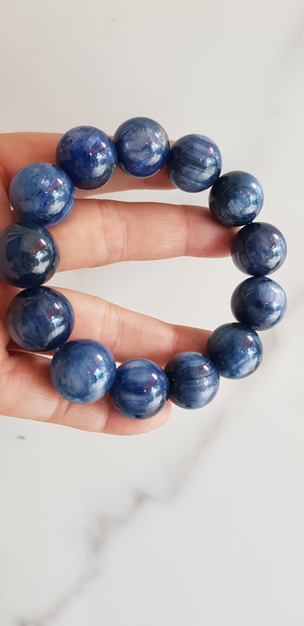 CHIẾC VÒNG NAM 16mm hay 16li ĐÁ KYANITE HÀNG CAO CẤP ĐÁ THIÊN NHIÊN MÀU XANH DƯƠNG ĐẬM ĐẸP TUYỆT VỜI DÀNH CHO NAM MỆNH THỦY MỆNH MỘC ĐEO ĐẸP SANG TỐT SỨC KHOẺ MAY MẮN Ạ