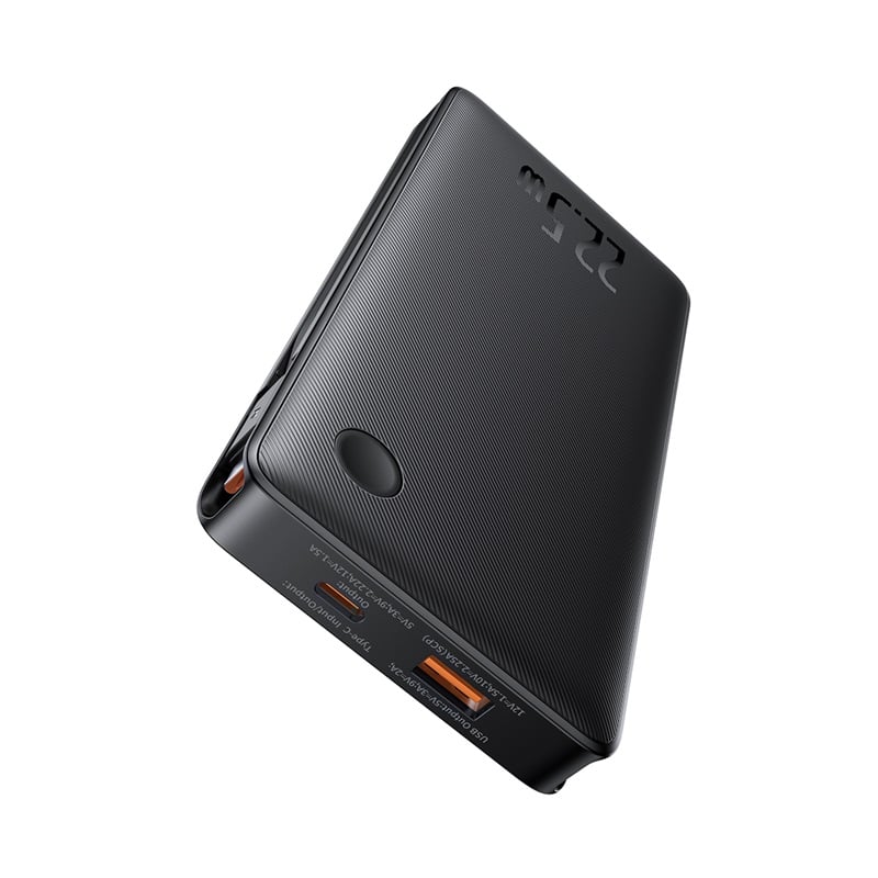 Pin Dự Phòng Baseus Airpow Lite Power Bank 10000mAh 22.5W Dual-Cable - Hàng chính hãng