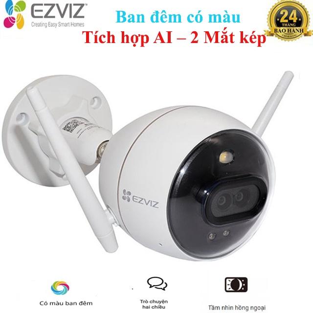 Camera Wifi Ezviz C3X đàm thoại 02 chiều, ngoài trời chống nước, có màu ban đêm, hình ảnh rõ nét Full HD-Hàng Chính Hãng