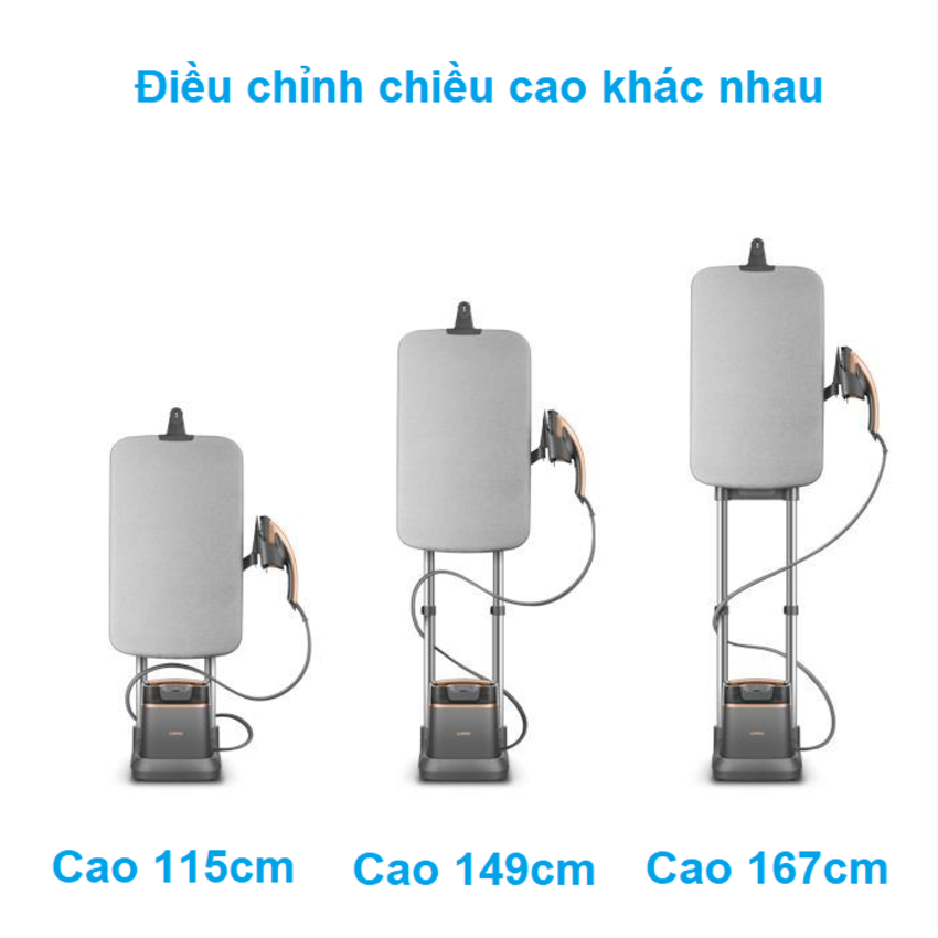 Bàn là hơi nước dạng đứng chuyên nghiệp thương hiệu Pháp Supor cao cấp EGU-Y208A - Hàng nhập khẩu