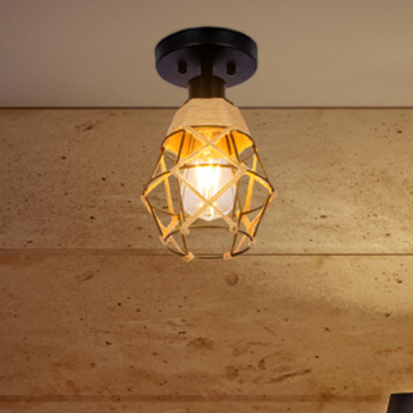 Ceiling Lamp Iron Decorative Ceiling Light Fixture for Home Hallway Tea Room