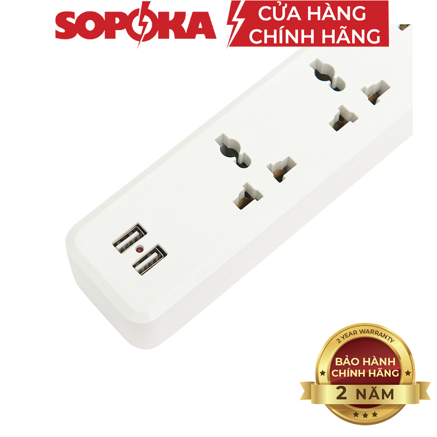 Ổ cắm điện đa năng SOPOKA Có USB 27W 4U1 4U2 an toàn tiện lợi