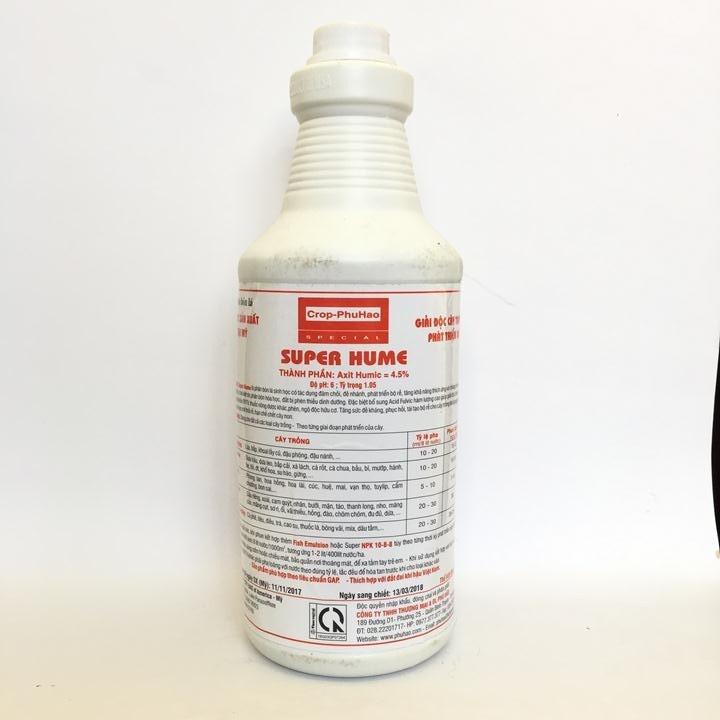 Phân bón humic SUPER HUME chai 500ml nguyện liệu nhập Mỹ