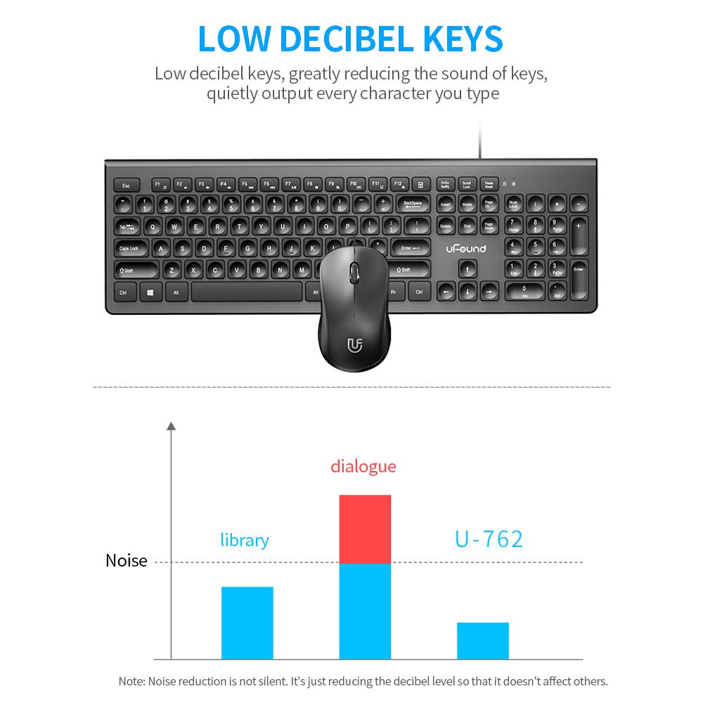 Chuột và Bàn phím U-762 có dây USB 