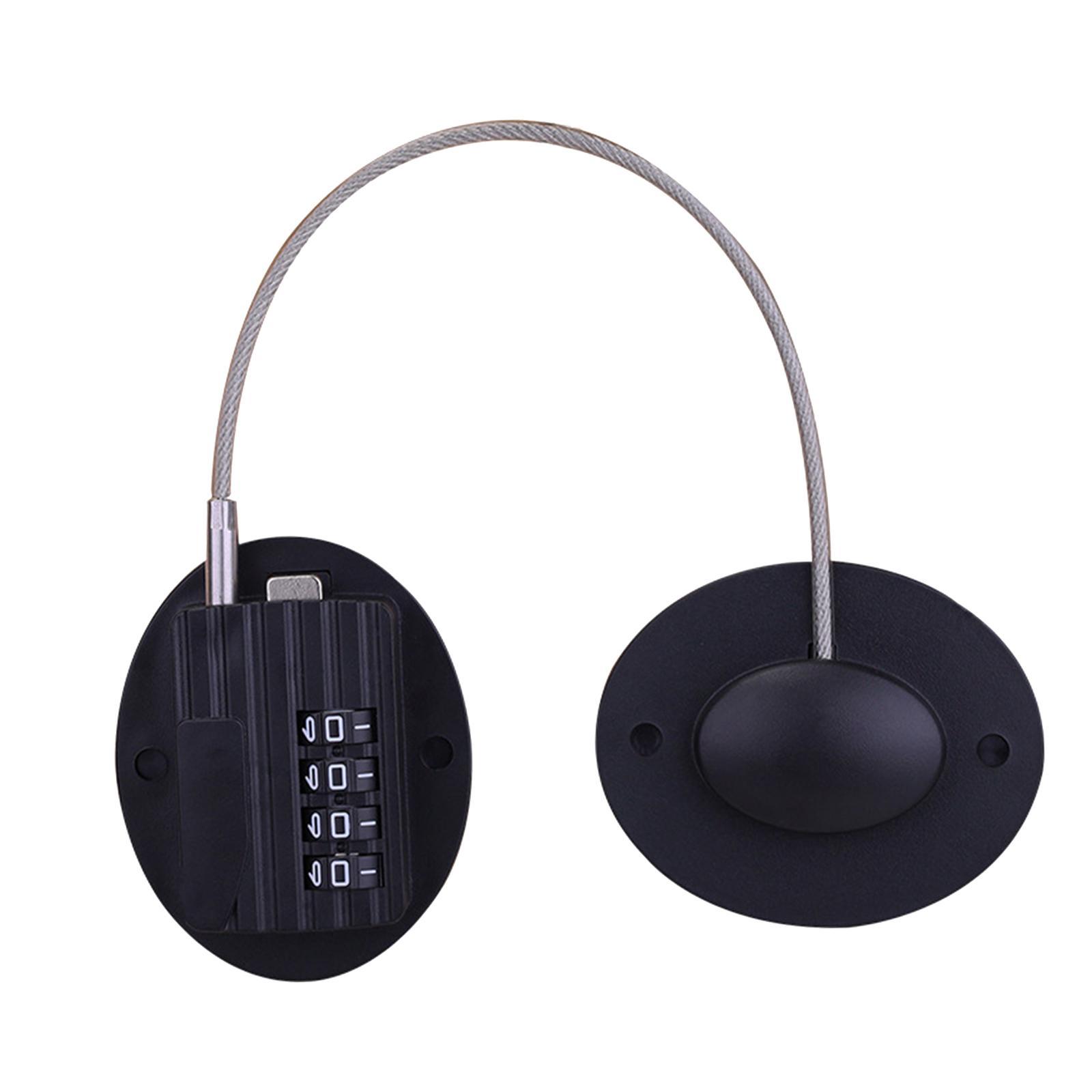 Cabinet Window Lock Child Protection 4 Digit Lock, Self Adhesive Door Lock