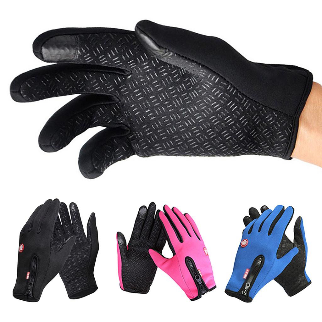 Thermal Windproof Waterproof Winter Gloves Touch Screen Mittens Pink S