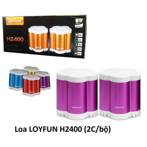 LOA VI TÍNH LOYFUN H2400 NHỎ GỌN,ÂM THANH HAY (GIAO MÀU NGẪU NHIÊN) - HÀNG NHẬP KHẨU