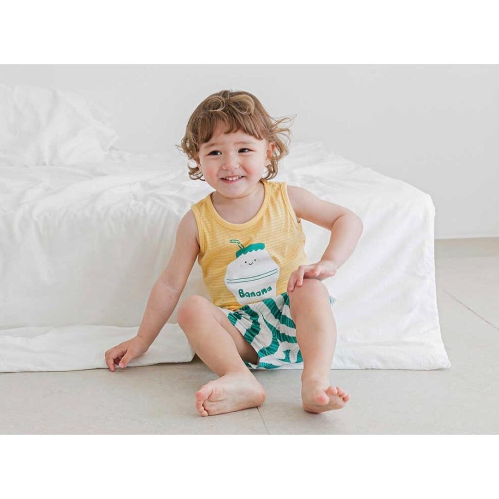 BỘ BA LỖ CAO CẤP BÉ TRAI NỘI ĐỊA HÀN, CHẤT COTTON GIẤY ORGANIC, MẪU YAKULK