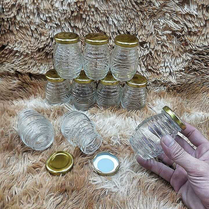 Hũ Chưng Yến 100ML mẫu con ong nắp thiếc vàng – Hủ Yaourt thủy tinh đựng mật ong, dầu dừa, gia vị, thức uống, thực phẩm