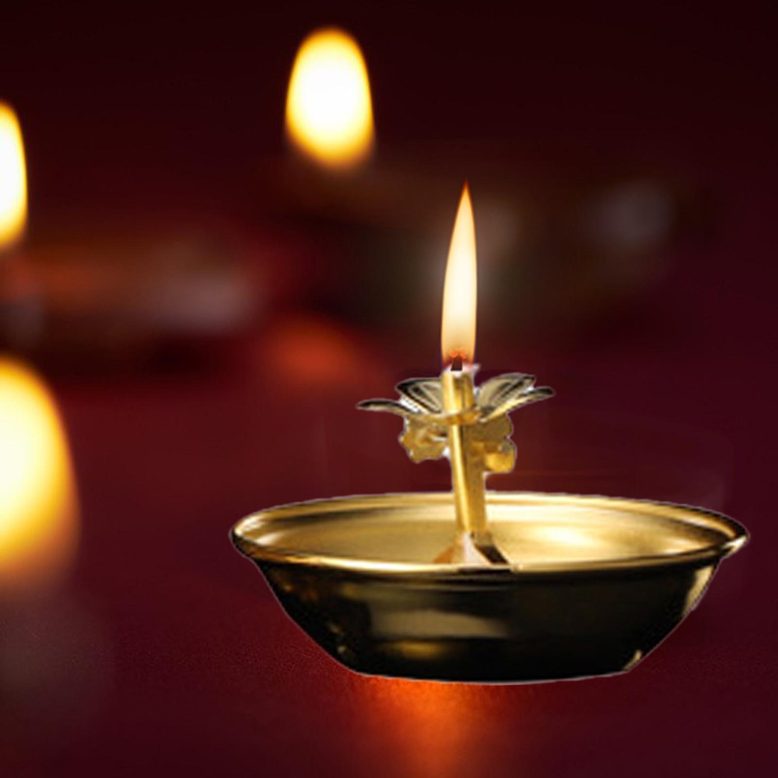 Ghee Lamp Holder T Ealight Candle Holder Buddhist Altar Supplies for Decor