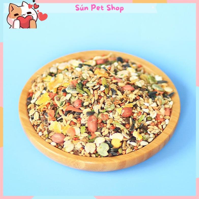 Thức ăn cho hamster cao cấp, hỗn hợp ngũ cốc, rau củ quả và hải sản