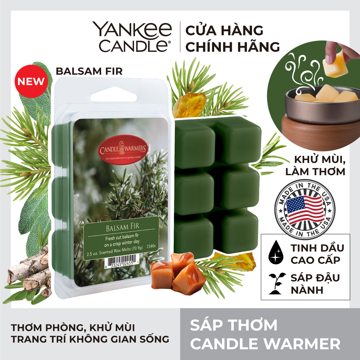 Sáp thơm Candle Warmer - Balsam Fir