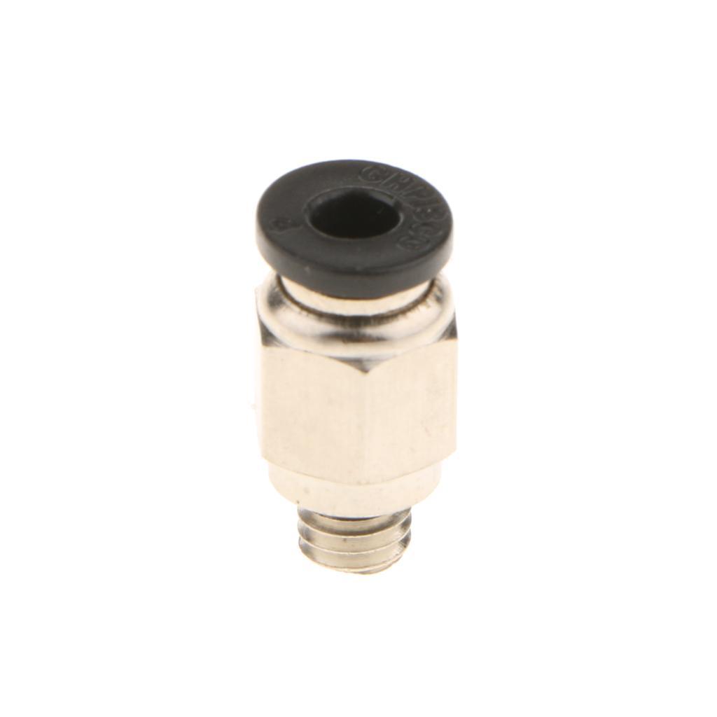 PC4-M6 Male Straight Pneumatic PEFE Tube Push Fitting for  Extruder