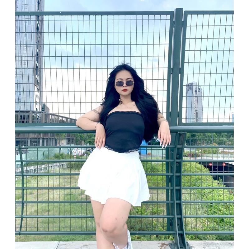 Áo yếm phối ren mila top