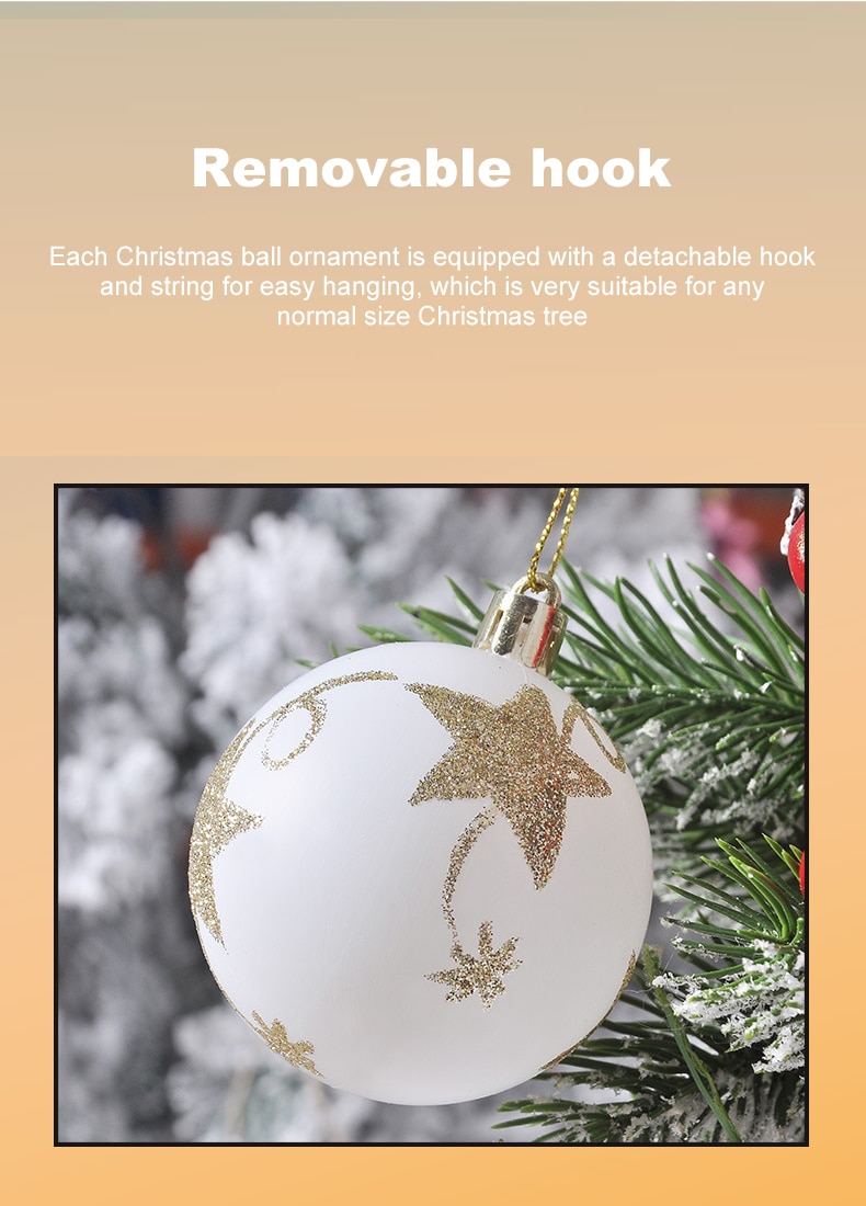 Trọn bộ phụ kiện trang trí cây thông Noel 70pcs Christmas Ball Ornaments Set For Holiday Home Party Decorat