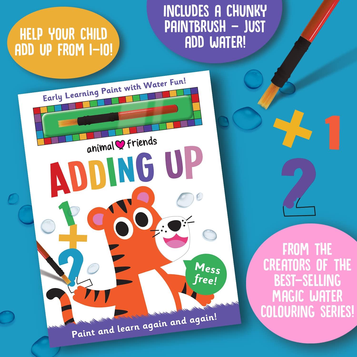 Sách ngoại văn: Early Learning Magic Water Colouring - Animal Friends Adding Up