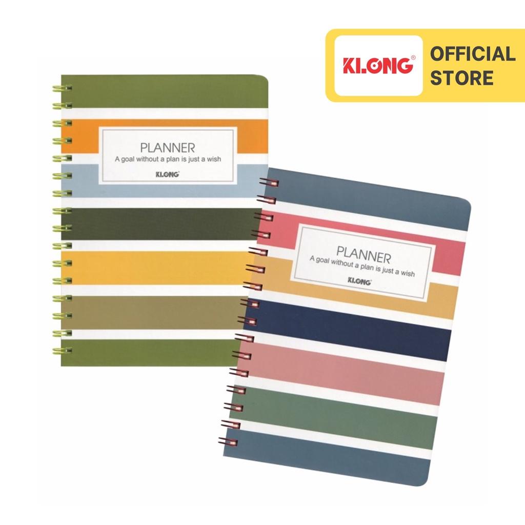 Sổ kế hoạch lò xo kép Planner KLONG A5 200 trang 72,4/76; MS: 945