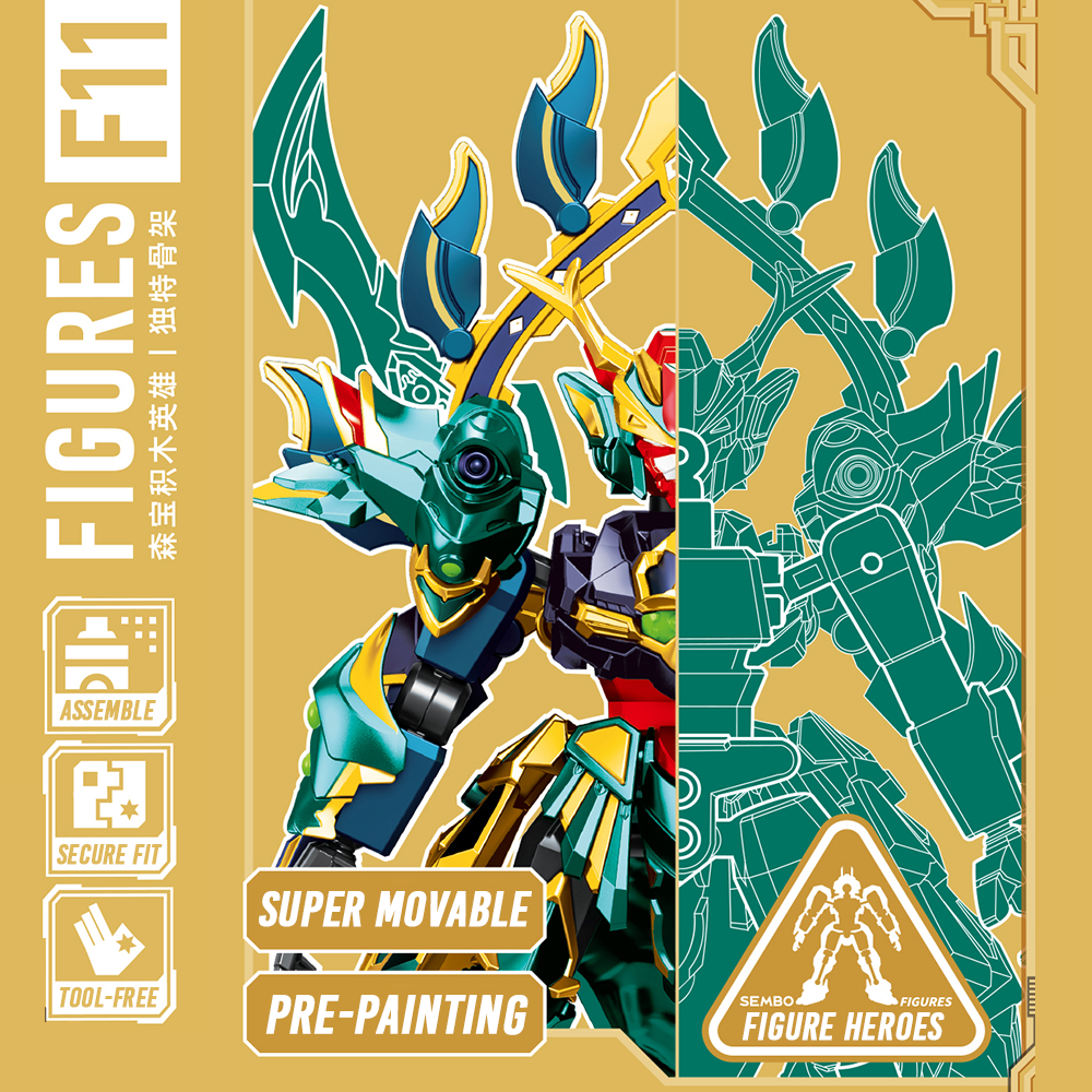 Đồ Chơi Lắp Ráp Model Kit Nhân Vật Ngẫu Nhiên 7 Trong 1 - Sembo 900019