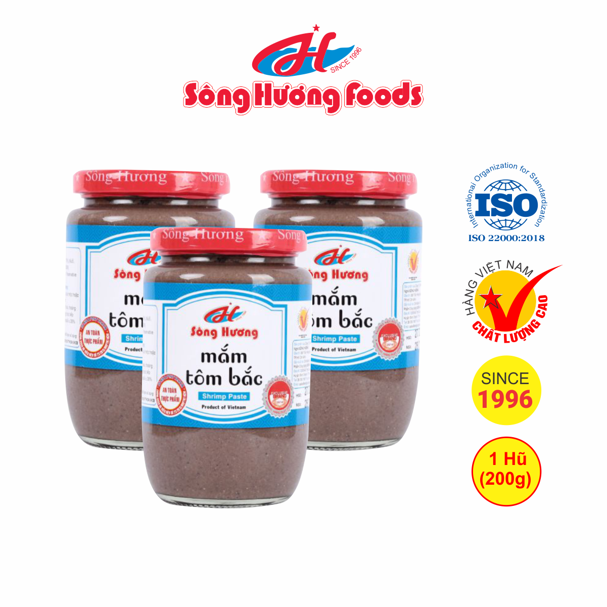 3 Hũ Mắm Tôm Bắc Sông Hương Foods Hũ 200g