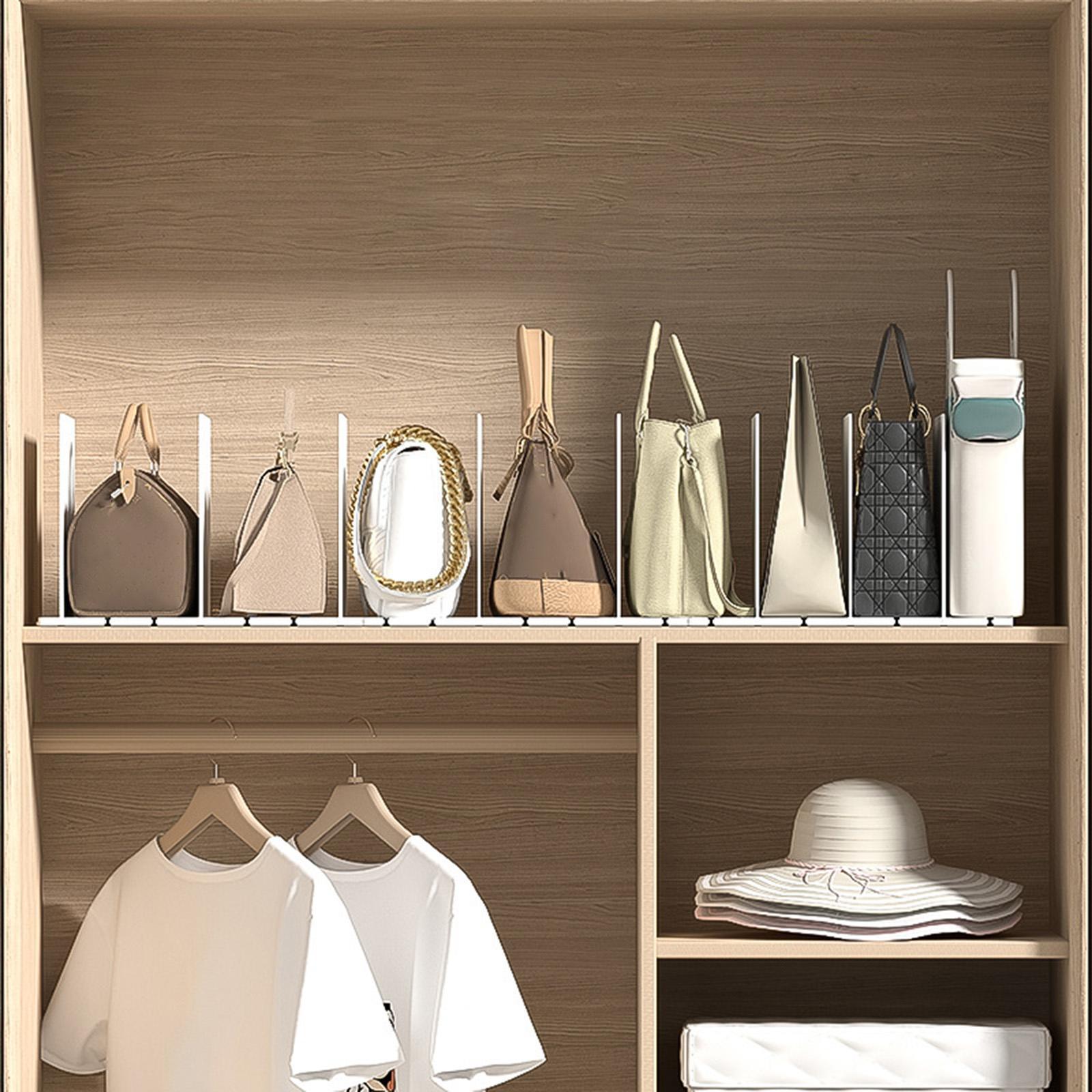 Closets Shelf Separator for Organization Handbag, Shoes, Towel Shelf Divider