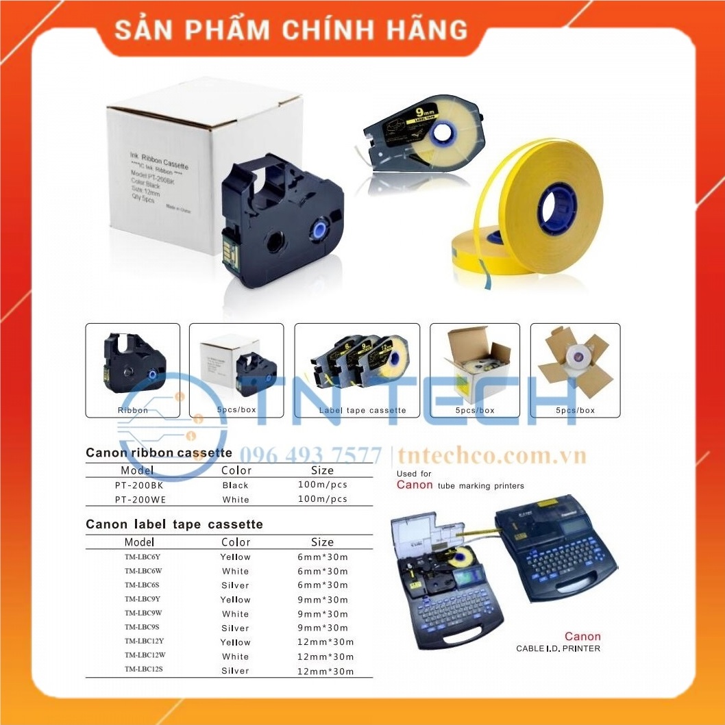 NHÃN IN CANON TM-LBC6Y (3476A023) [Hàng nhập khẩu]